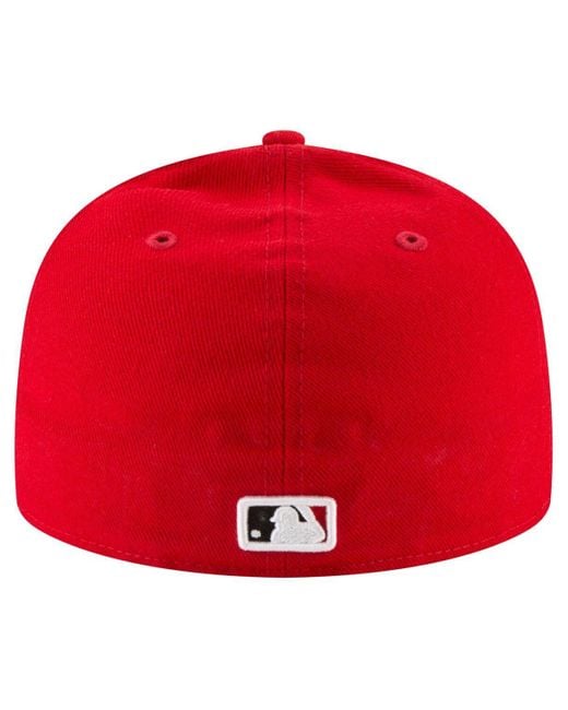 KTZ Red Elly De La Cruz Cincinnati S 2025 Player's Weekend 59fifty Fitted Hat for men