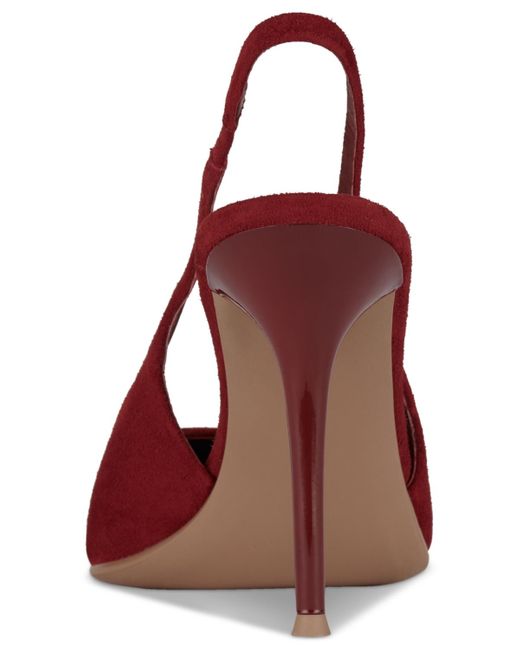 Jeffrey Campbell Red You-wish Slingback Pointed-toe Pumps