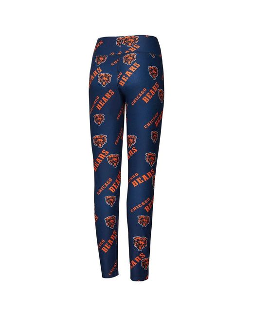 Concepts Sport Blue Chicago Bears Breakthrough Allover Print Knit Sleep leggings
