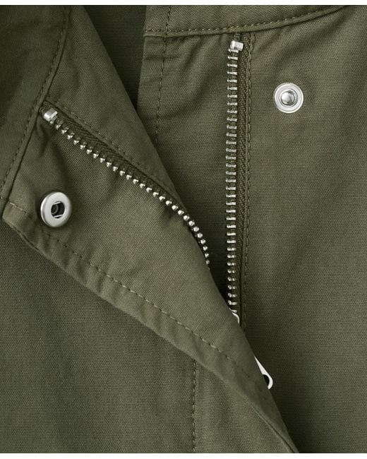 Mango Green Pockets Cotton Jacket