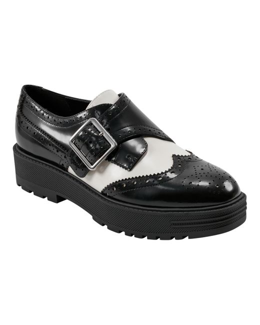 Marc Fisher Black Remona Casual Slip-on Loafers