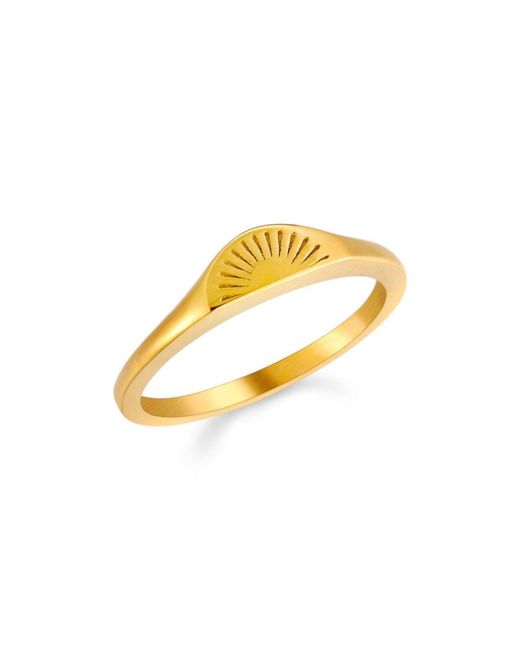 Atolea Metallic Sunrise Ring