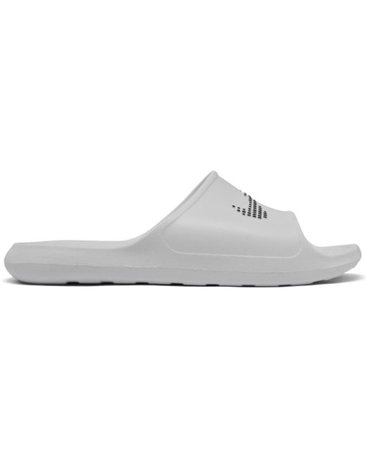 Nike White Victori One Shadow Slide Sandals From Finish Line for men