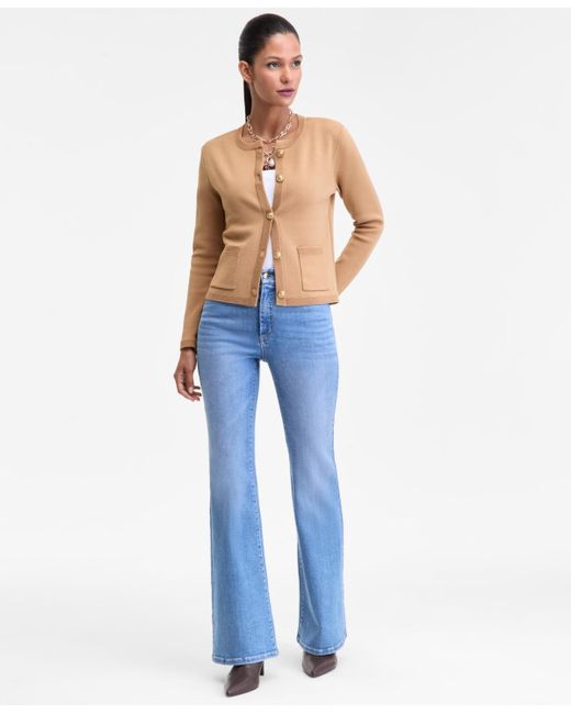 INC International Concepts Blue Structured Cardigan Jacket