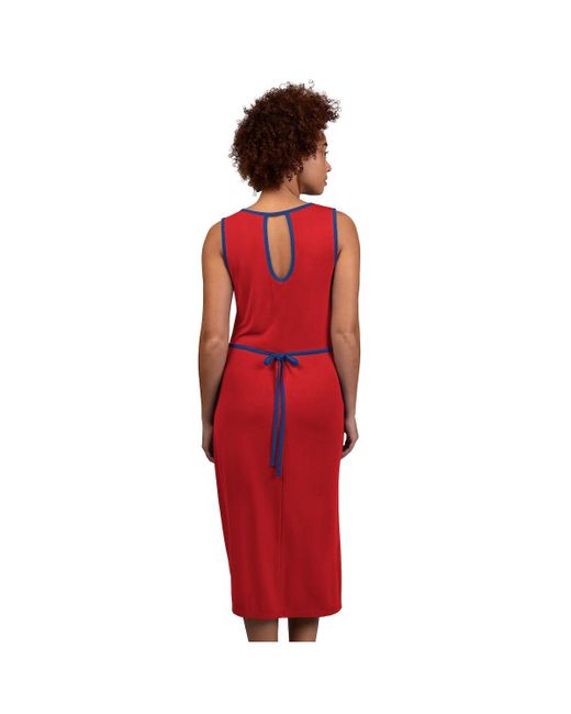 G-III 4Her by Carl Banks Red Philadelphia Phillies Center Field Maxi Dress