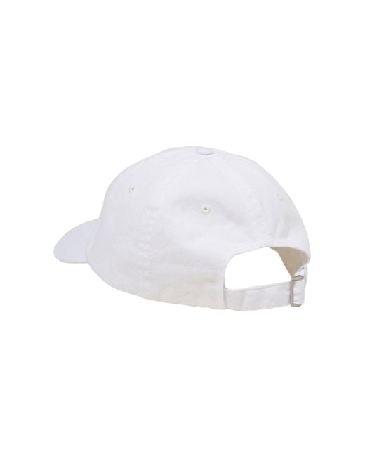 Cotton On White Strap Back Dad Hat for men
