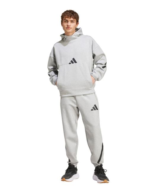 Adidas Gray Training Fleece Pants for men