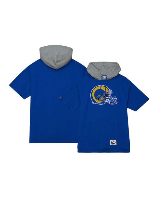 Mitchell & Ness Royal Los Angeles Rams Postgame Short Sleeve