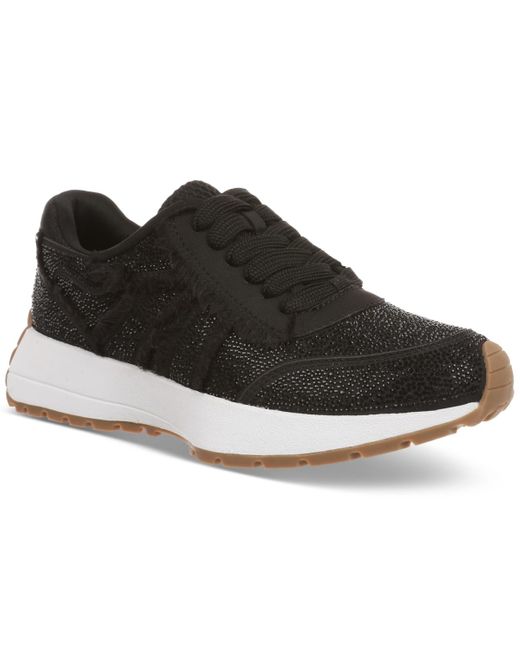 INC International Concepts Black Cristiine Lace-up Sneakers