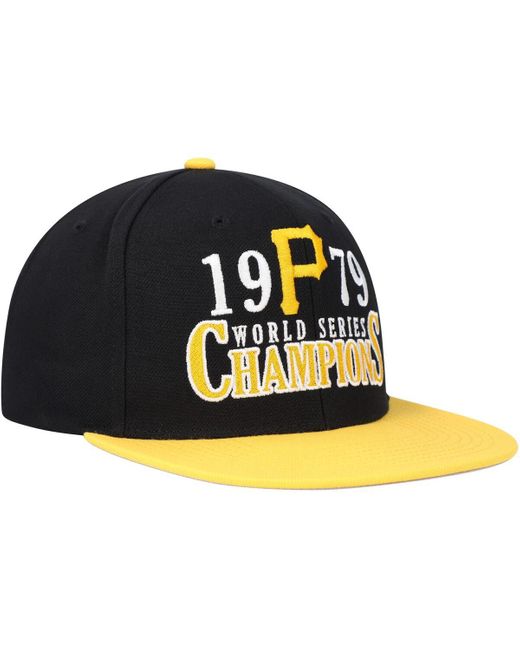 Mitchell & Ness Black Pittsburgh Pirates World Series Champs Snapback Hat for men