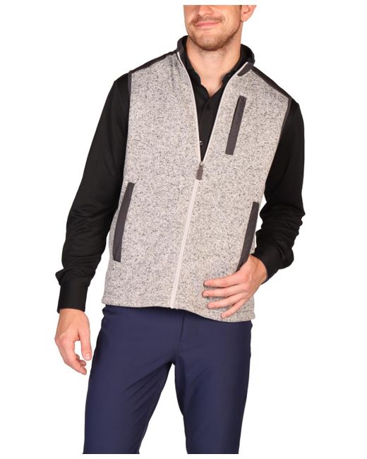Tailorbyrd Red Full Zip Outerwear Vest for men