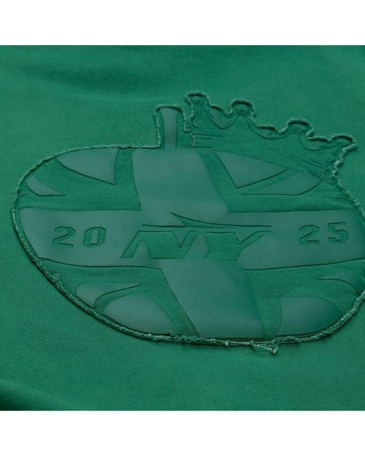 Mitchell & Ness Green New York Jets In London Downtown Collection Fleece Hoodie for men