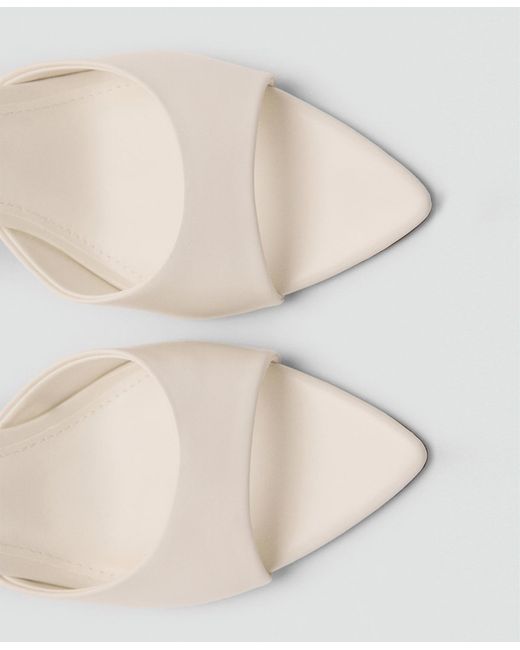 Mango Natural Pointed-heel Sandals