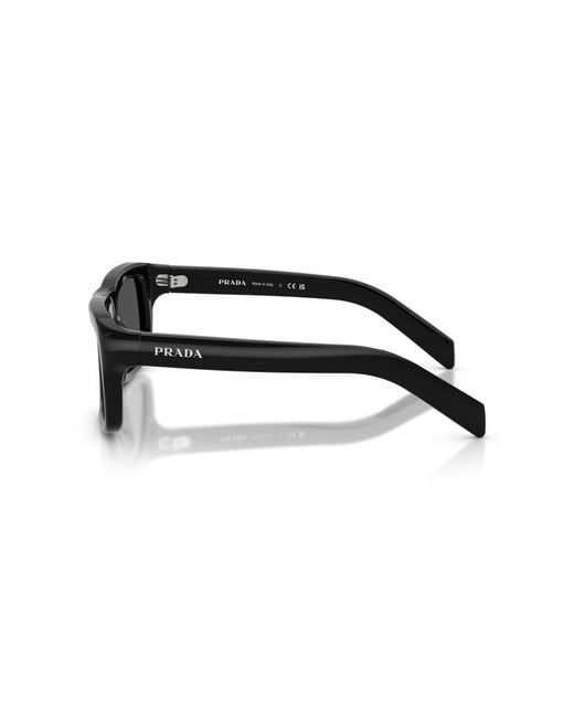 Prada Black Rectangle Sunglasses for men