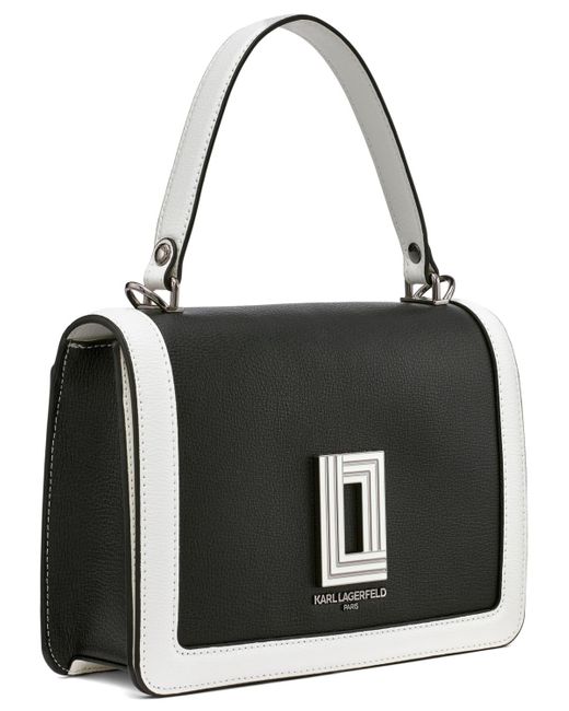 Karl Lagerfeld Black Simone Flap Crossbody