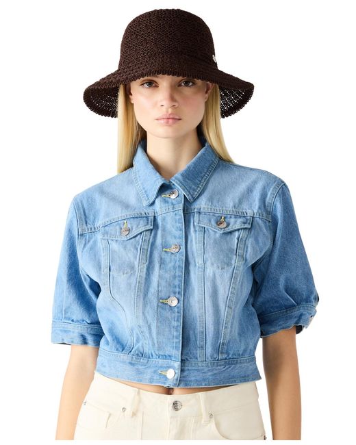 Steve Madden Brown Packable Cloche Hat