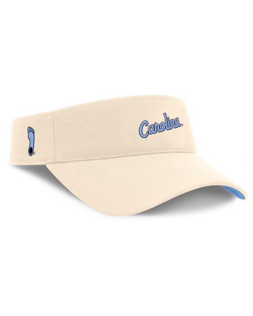 Nike White North Carolina Tar Heels Primetime Ace Adjustable Visor Hat for men