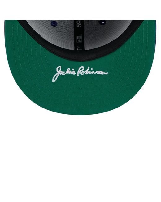 KTZ Blue Brooklyn Dodgers 2025 Jackie Robinson Day 59fifty Fitted Hat for men