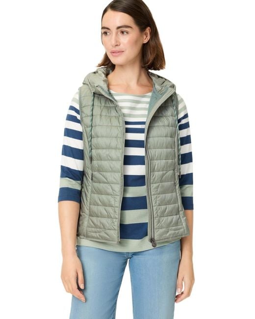 Olsen Blue Quilted Sporty Lightweight Vest