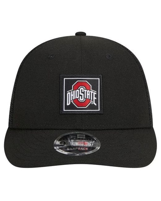 KTZ Black Ohio State Buckeyes Labeled 9fifty Snapback Hat for men