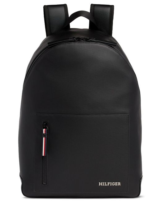 Tommy Hilfiger Black Pique Backpack for men