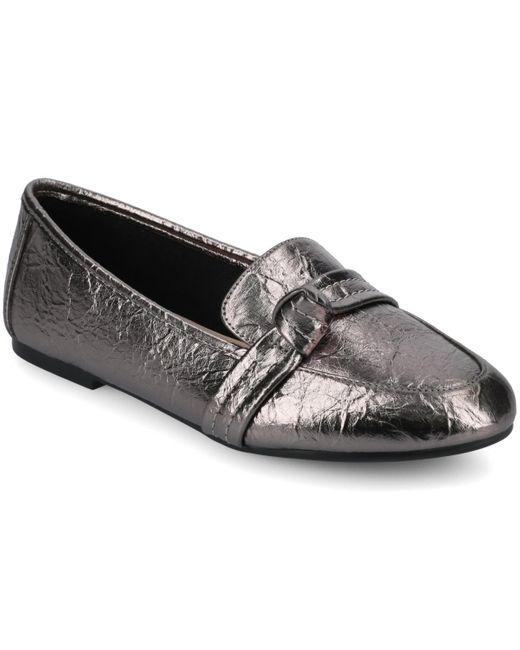 Journee Collection Black Marci Slip On Flats
