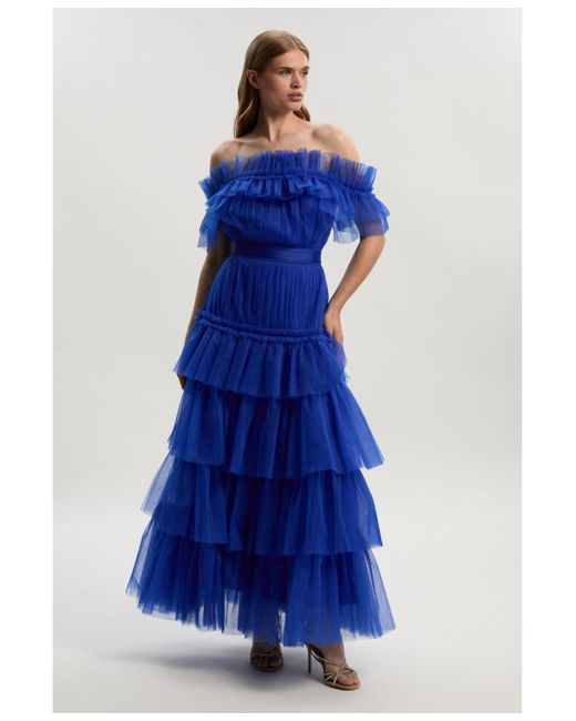 princess polly baby blue dress Blue Halter Tutu Dress Women main image 1