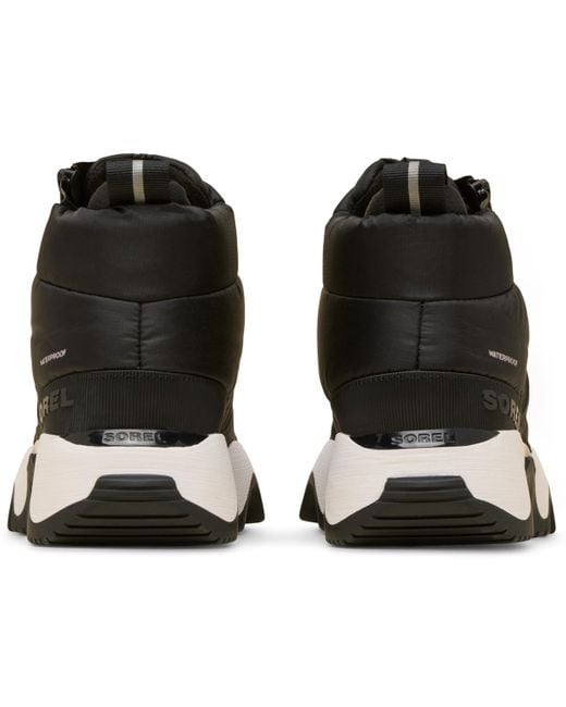 Sorel Black Kinetic Impact Puffy Zip Waterproof Boots