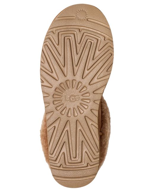 Ugg Brown Classic Ultra Mini Max Curly Boots