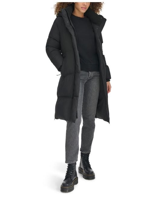 Levi's Black Mid-length Puffer Jacket
