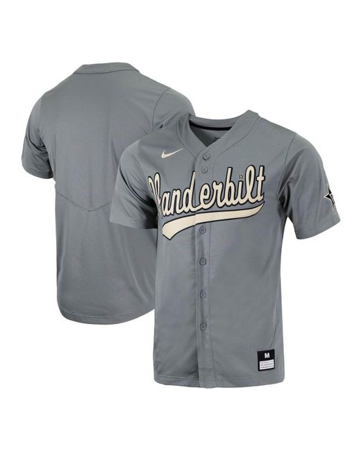 Nike Synthetic Charcoal Vanderbilt Commodores Replica Full-button ...