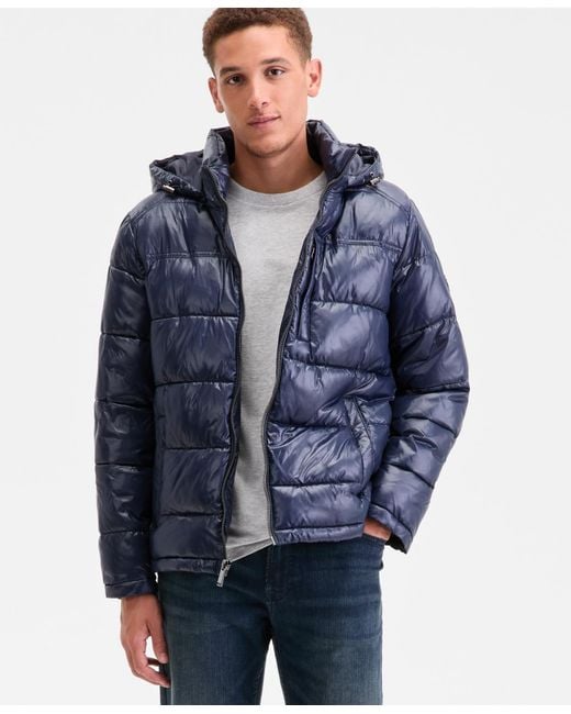 Michael Kors Blue Puffer Jacket for men