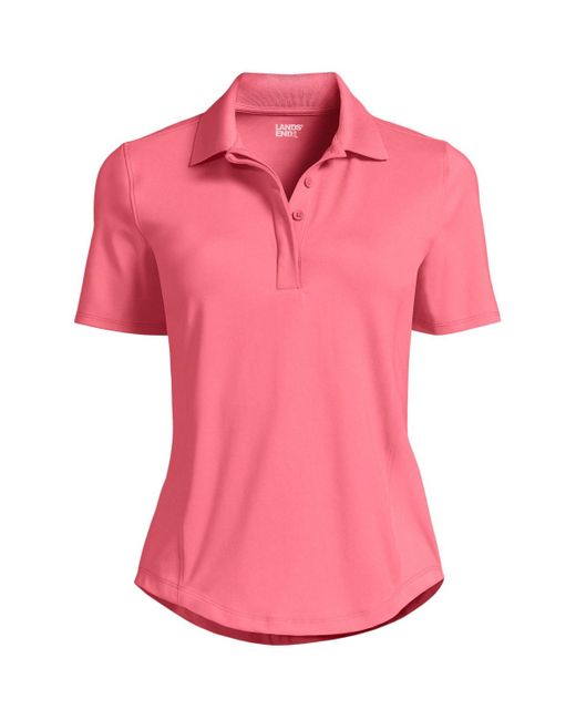 Lands' End Pink High Impact Polo