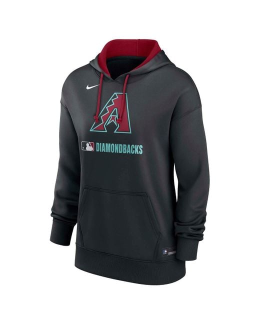 Nike Blue Black Arizona Diamondbacks Authentic Collection Performance Pullover Hoodie