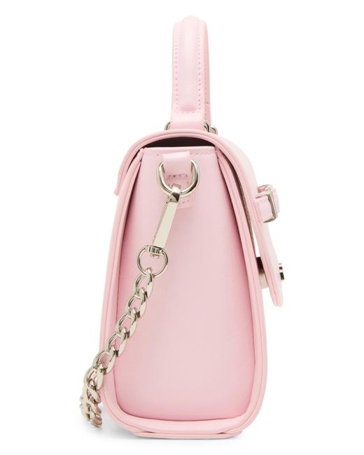Madden Girl Pink Ally Top Handle Small Satchel Bag
