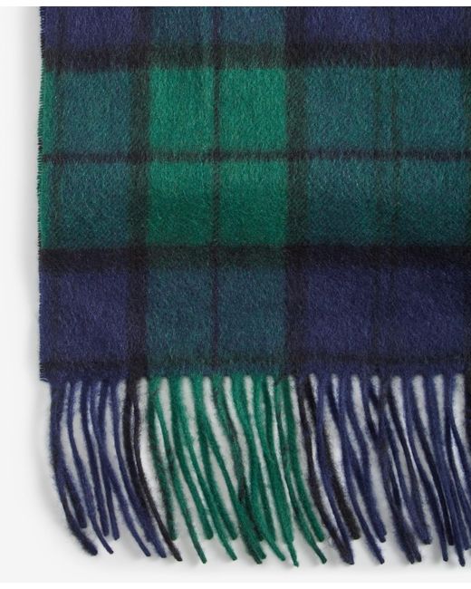 Club Room Green Cashmere Plaid Scarf for men