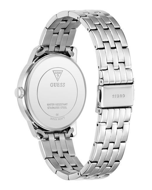 Guess Metallic Tone Analog Watch for men