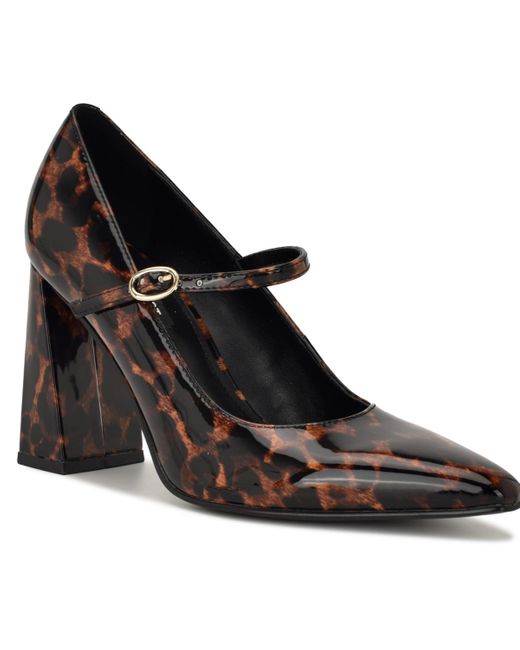 Nine West Black Sista Mary Jane Pointy Toe Pumps
