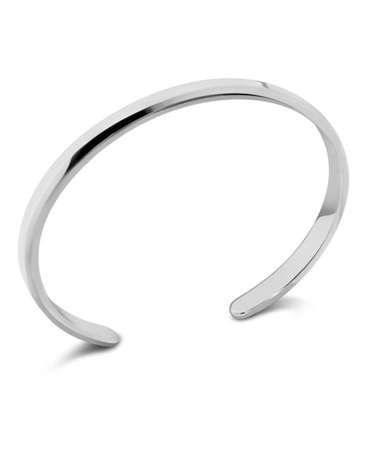 DEVATA White 5mm Cuff Bracelet
