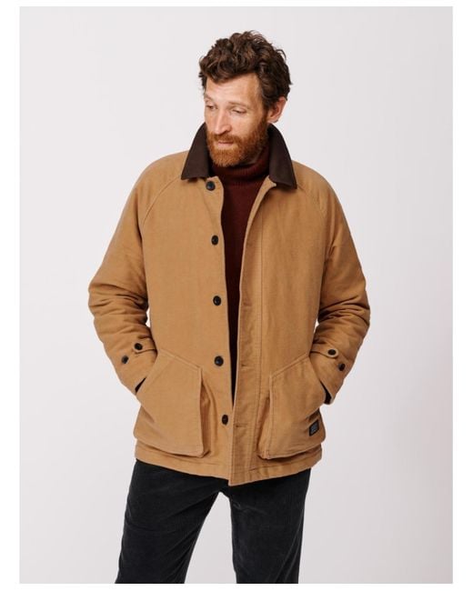 aubi Men's Natural Bennett Moleskin Jacket
