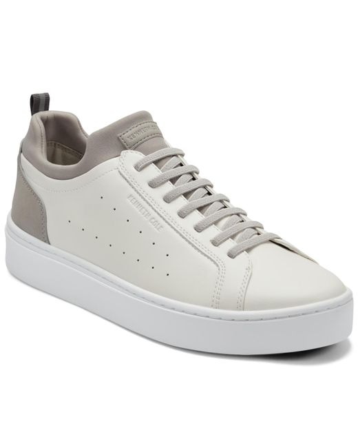 Kenneth Cole Men's White Nevel Slip On Sneakers