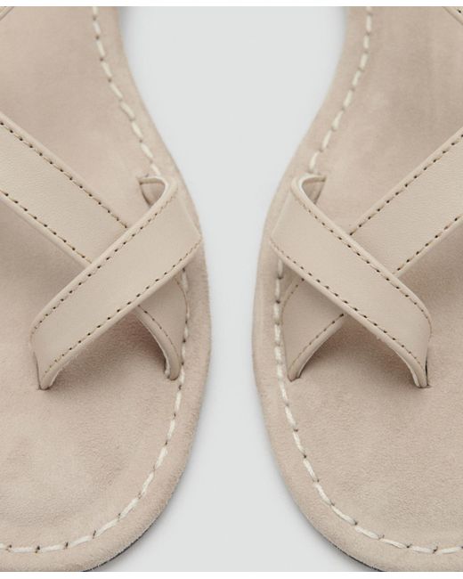 Mango White Straps Leather Als