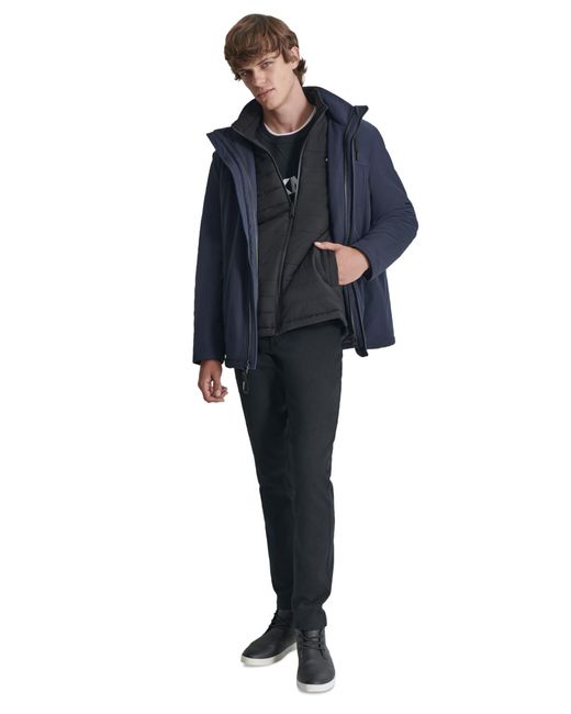 DKNY Blue 3-in-1 Systems Jacket for men