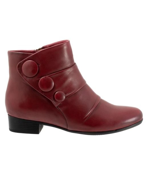 Trotters Red Mila Boot