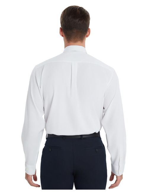 club room white dress shirt Club Room Men's White Size 15 1/2 Regular Fit Dress Shirt Button Down