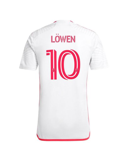 Adidas White Eduard Lowen St. Louis City Sc 2024 The Confluence Kit Replica Player Jersey for men