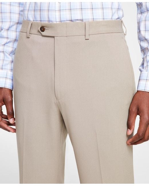 Michael Kors White Solid Classic Fit Pants for men