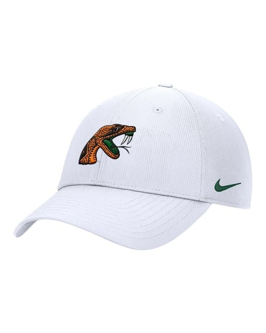 Nike White Florida A M Rattlers 2025 On-field Club Performance Adjustable Hat for men