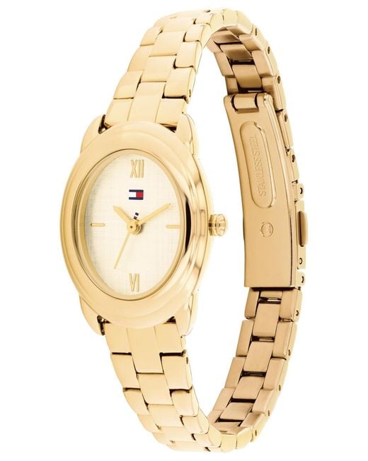 Tommy Hilfiger Metallic Quartz Tone Stainless Steel Bracelet Watch