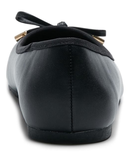 Kenneth Cole Black Elstree Square Toe Ballet Flats